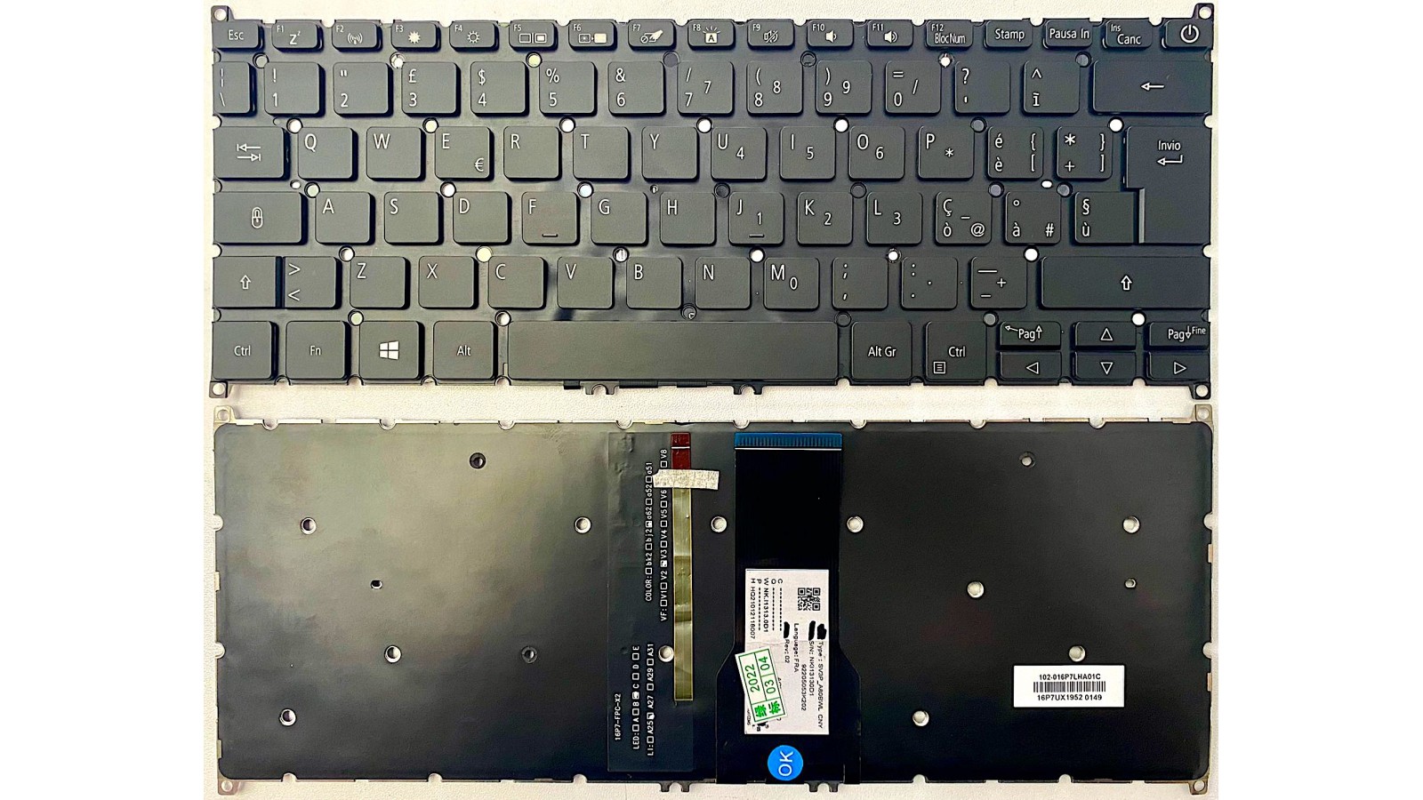 Tastiera italiana RETROILLUMINATA per Acer Swift 3 SF314-41 SF314-41G 6B.HFDN1.031