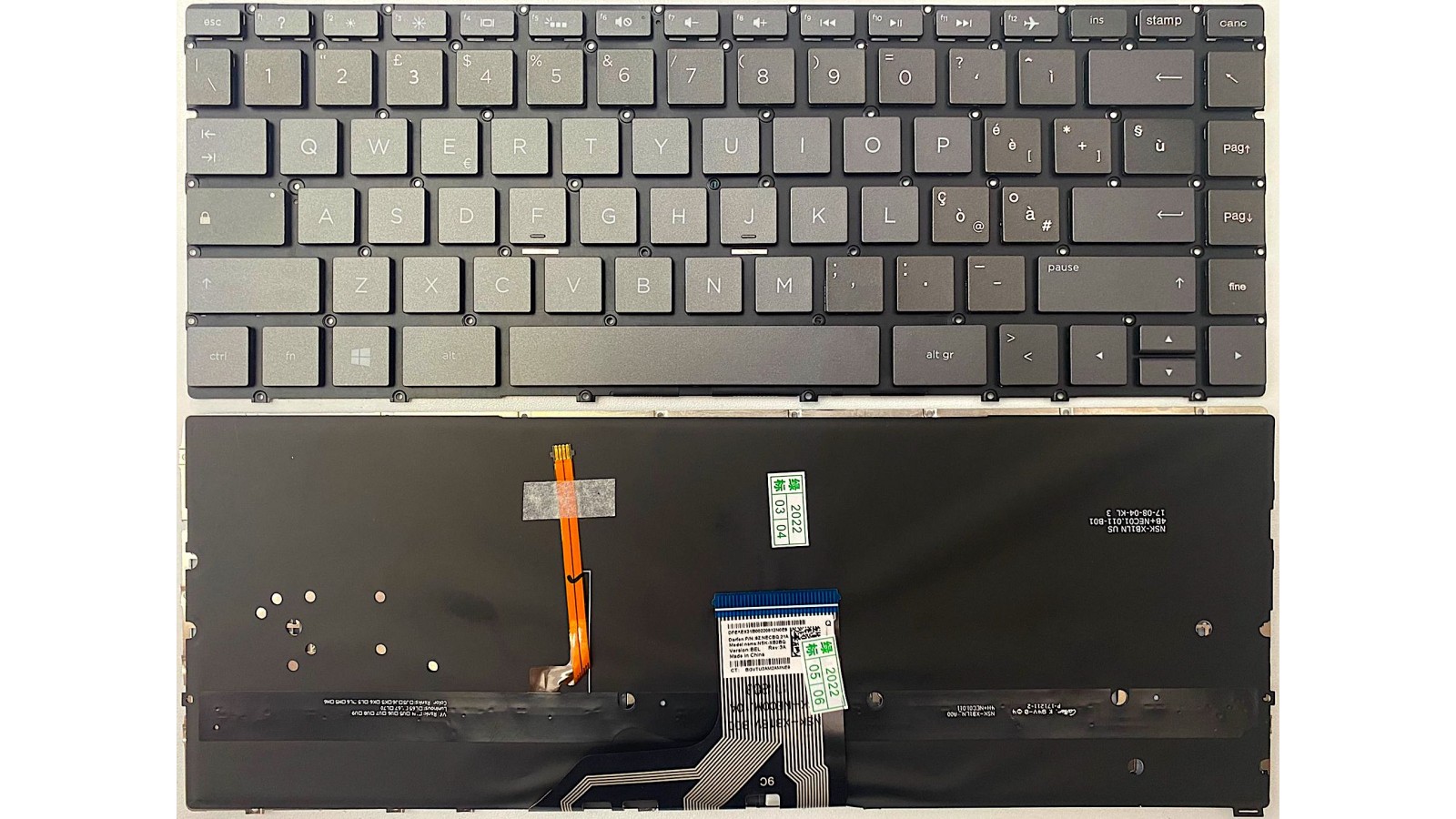 Tastiera italiana per HP Spectre x360 HP 13-AC 13-W 13-AP 13-AE RETROILLUMINATA