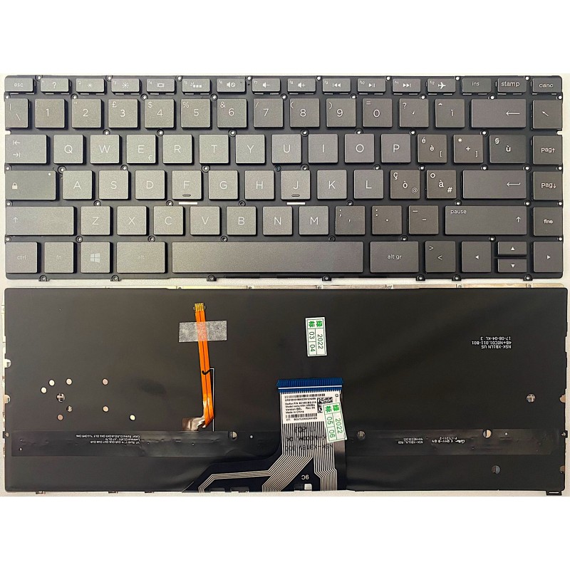 Tastiera italiana per HP Spectre x360 HP 13-AC 13-W 13-AP 13-AE RETROILLUMINATA