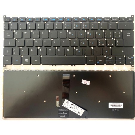 Tastiera italiana RETROILLUMINATA per Acer TravelMate P4 TMP414-51 TMP414-51-59MR P614-51