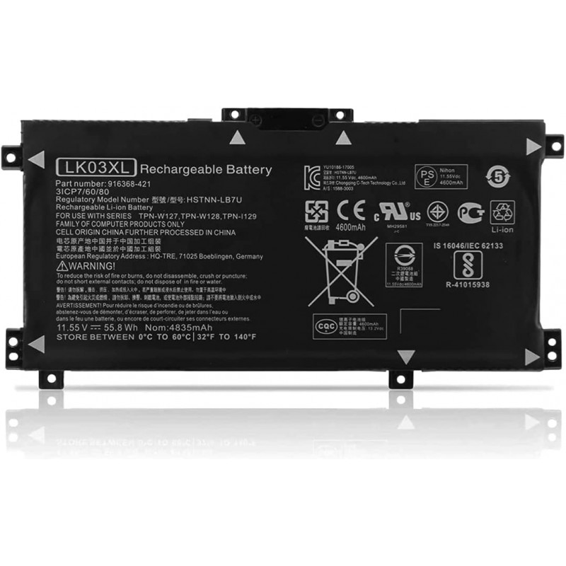 Batteria per HP ENVY X360 17-AE 17-CE 15-BP 15-BQ 52Wh l09281-855 LK03XL Batteria per HP ENVY X360 17-AE 17-CE 15-BP 15-BQ 52Wh l09281-855 LK03XL