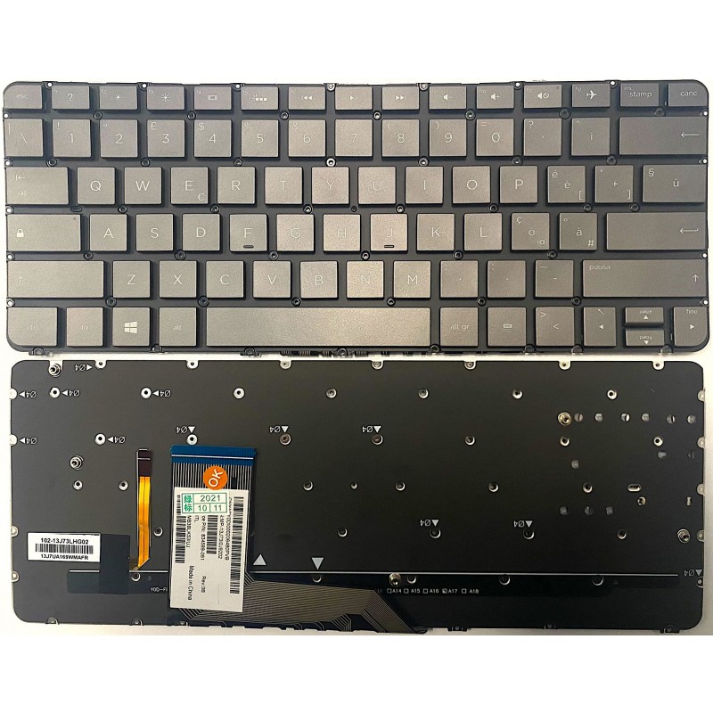 Tastiera italiana RETROIILUMINATA per HP Spectre X360 13-4122 13-4122NL 13-4122TUUK 13-4122NFUK 13-4122NLUK Tastiera italiana RETROIILUMINATA per HP Spectre X360 13-4122 13-4122NL 13-4122TUUK 13-4122NFUK 13-4122NLUK