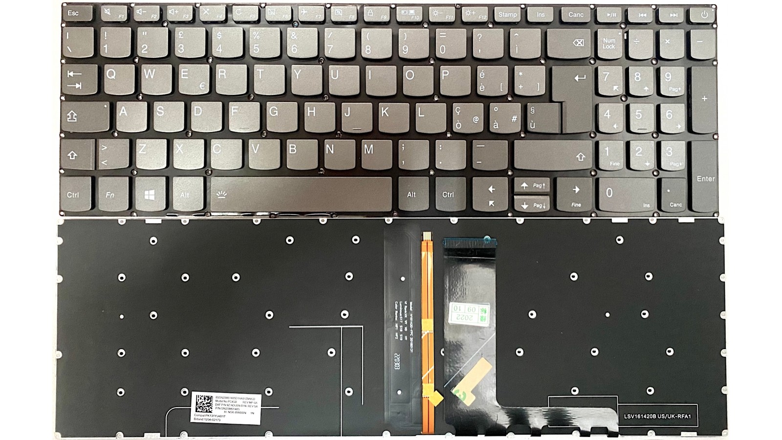 Tastiera italiana RETROILLUMINATA per Lenovo Ideapad S145-15AST S145-15API