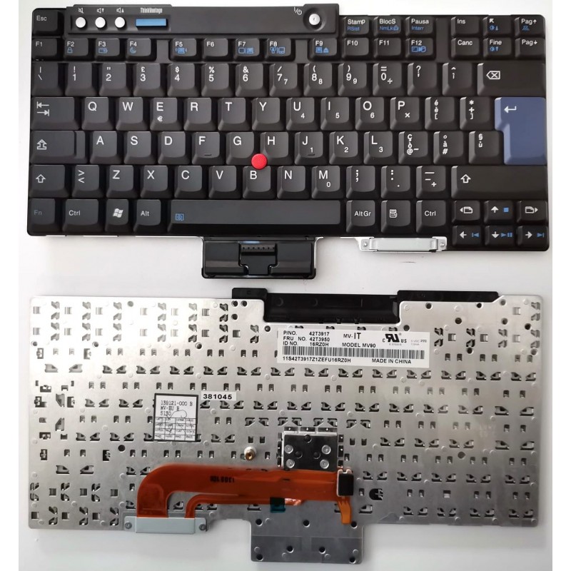 Tastiera italiana IBM Thinkpad T60 T61 T400 T500 R60 R400 R500 Tastiera italiana IBM Thinkpad T60 T61 T400 T500 R60 R400 R500