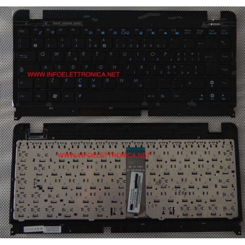 Tastiera italiana compatibile con Asus nera completa di cover ASUS 1201NP 1201HA 1201HA-B 1201HAB 1215 1215N 1215B 1215P 1215T Tastiera italiana compatibile con Asus nera completa di cover ASUS 1201NP 1201HA 1201HA-B 1201HAB 1215 1215N 1215B 1215P 1215T