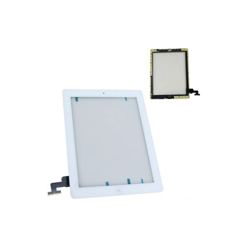 Touch screen vetro per Apple iPad 2 A1395 A1396 A1397 Bianco completo di adesivi e tasto home Touch screen vetro per Apple iPad 2 A1395 A1396 A1397 Bianco completo di adesivi e tasto home