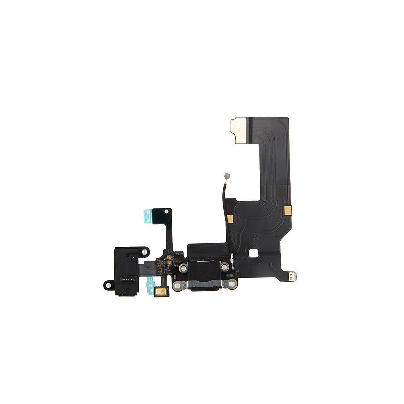 Flat connettore ricarica completo di microfono antenna jack audio Apple iPhone 5 nero Flat connettore ricarica completo di microfono antenna jack audio Apple iPhone 5 nero