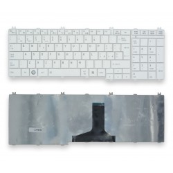 Tastiera italiana Bianca compatibile con Toshiba Satellite C655 L655 C655D L655D Serie