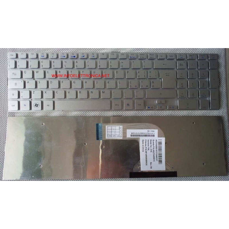 Tastiera italiana compatibile con Acer Aspire 5943 5943G 8943 8943G 8950 8950G SERIE Tastiera italiana compatibile con Acer Aspire 5943 5943G 8943 8943G 8950 8950G SERIE