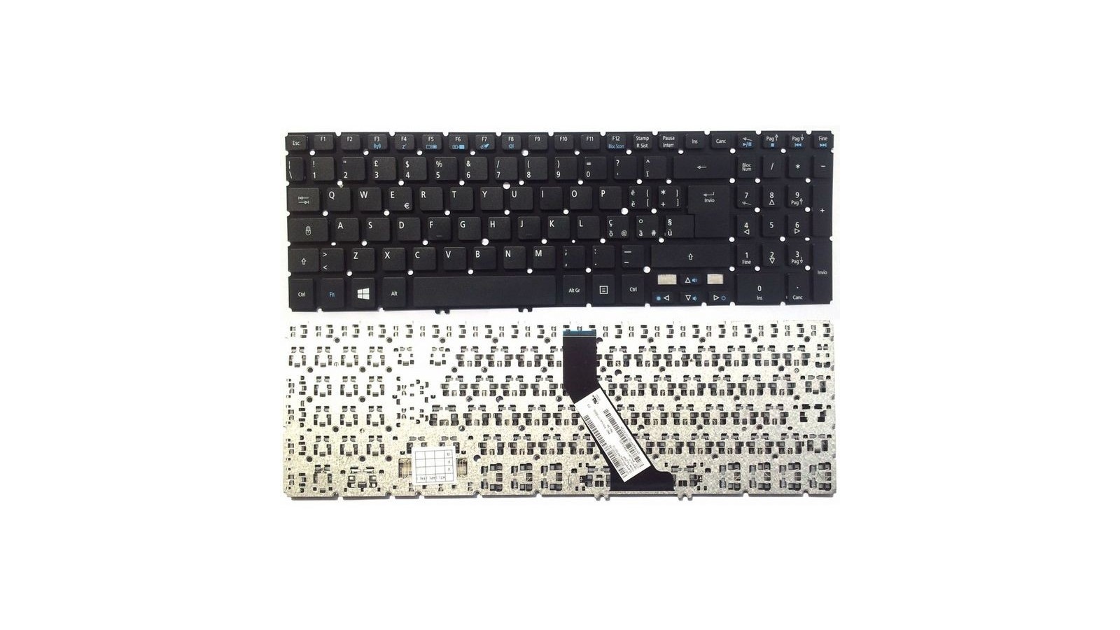 Tastiera italiana compatibile con Acer Aspire v5-551 V5-531 V5-531P V5-551G V5-571G V5-571PG