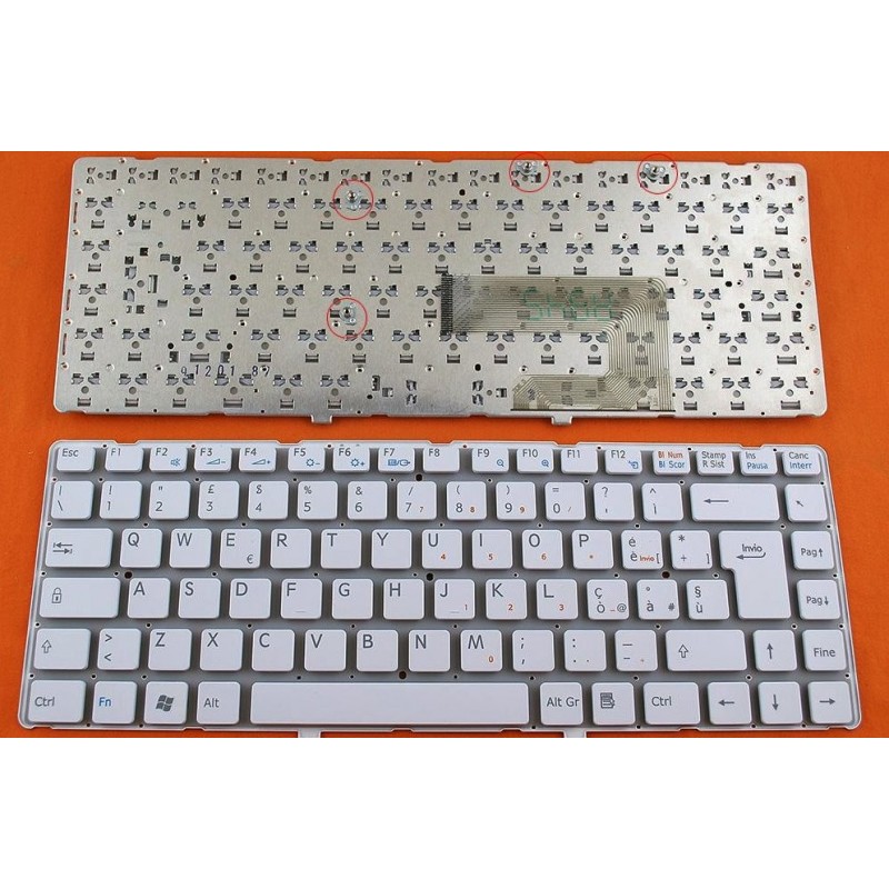 Tastiera italiana bianca compatibile con Sony VGN-NW160J/S VGN-NW180J VGN-NW180J/S Vaio VGN-NW310F/S Tastiera italiana bianca compatibile con Sony VGN-NW160J/S VGN-NW180J VGN-NW180J/S Vaio VGN-NW310F/S