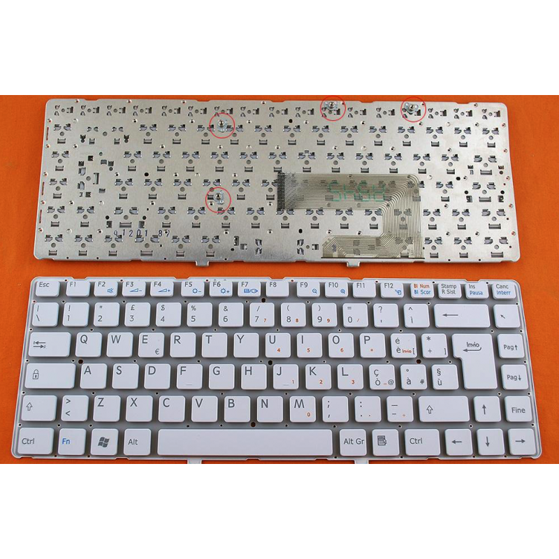 Tastiera italiana bianca compatibile con Sony VGN-NW275F VGN-NW275F/S VGN-NW280F VGN-NW280F/S VGN-NW120J VGN-NW120J/S VGN-NW130J Tastiera italiana bianca compatibile con Sony VGN-NW275F VGN-NW275F/S VGN-NW280F VGN-NW280F/S VGN-NW120J VGN-NW120J/S VGN-NW130J