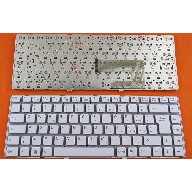 Tastiera italiana bianca compatibile con Sony VGN-NW serie Tastiera italiana bianca compatibile con Sony VGN-NW serie