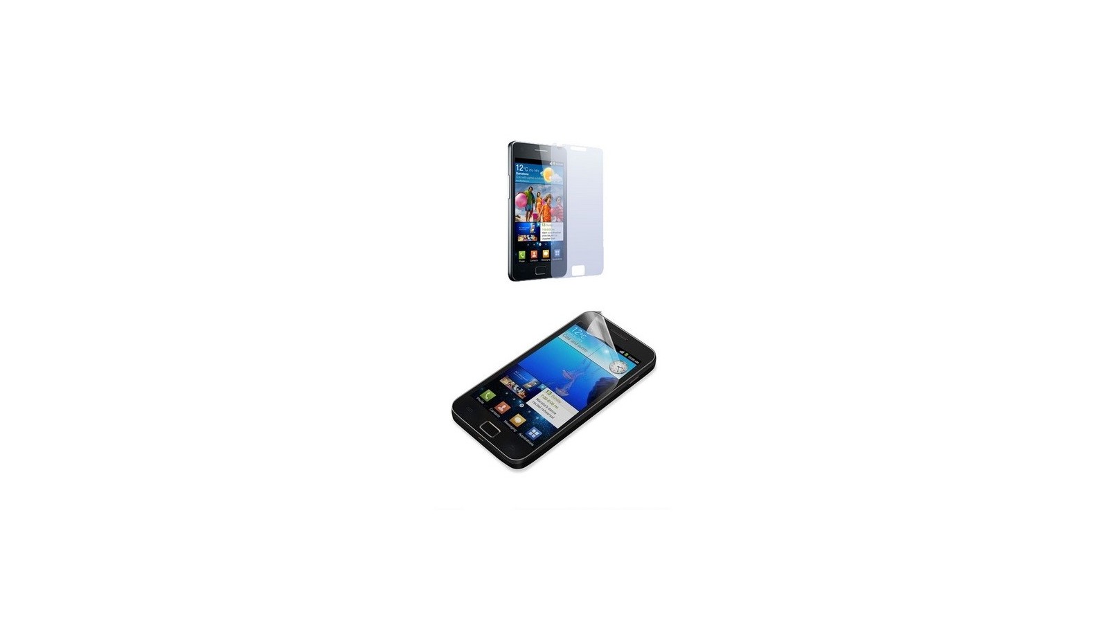 Pellicola protettiva + panno Samsung i9100 Galaxy S2