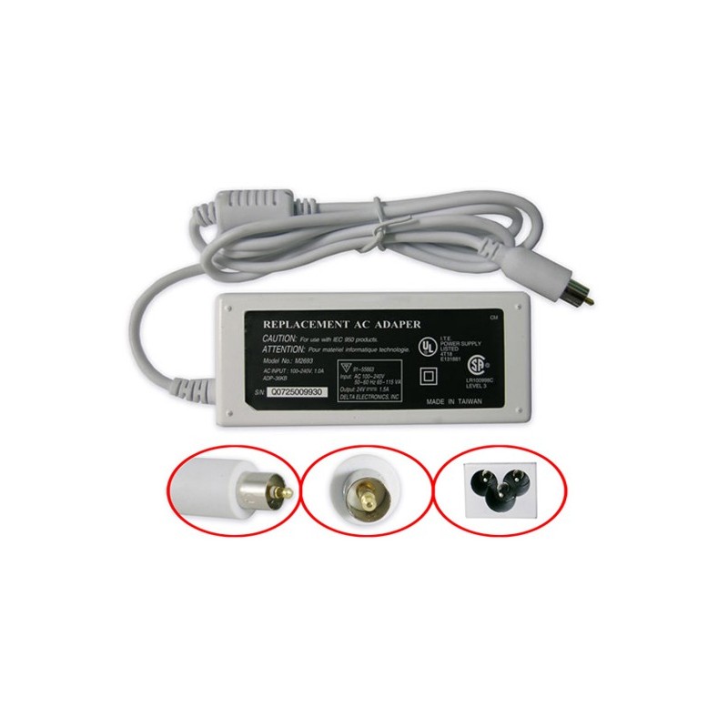 Alimentatore Apple Powerbook G3 G4 45W 24V 1.875 ampere 7,0*2,5 mm M6384LL/A, M6384LLA, M6548G/A, M7332, M7332LL/ Alimentatore Apple Powerbook G3 G4 45W 24V 1.875 ampere 7,0*2,5 mm M6384LL/A, M6384LLA, M6548G/A, M7332, M7332LL/