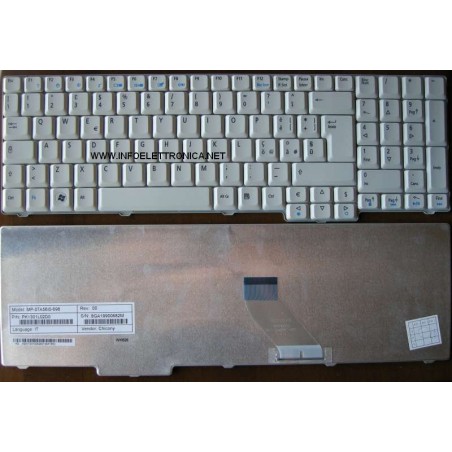 Tastiera italiana compatibile con Acer Extensa 5635 5635G 5635Z 5635ZG