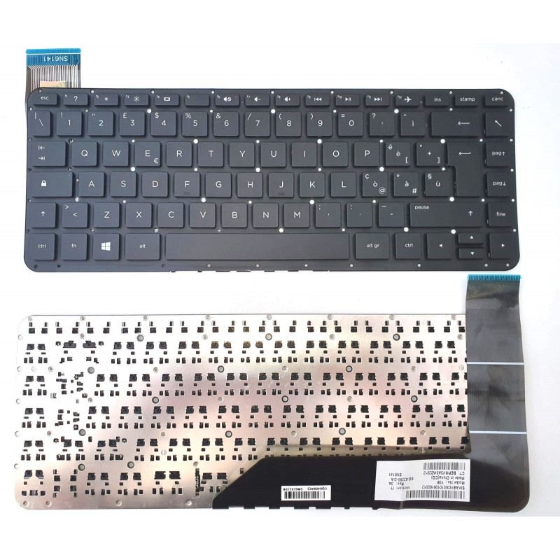 Tastiera italiana compatibile con HP Stream 13-C100 13-C 13-C020NR 13-C030NR 13-C110NR Tastiera italiana compatibile con HP Stream 13-C100 13-C 13-C020NR 13-C030NR 13-C110NR