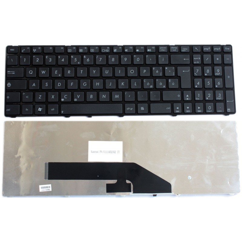 Tastiera italiana compatibile con Asus K50 K60 K70 F52 P50 F90 X5D k501J P50IJ Serie Tastiera italiana compatibile con Asus K50 K60 K70 F52 P50 F90 X5D k501J P50IJ Serie