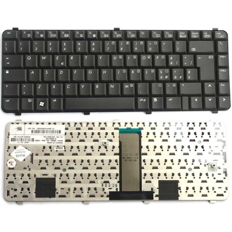 Tastiera italiana nera compatibile con HP Compaq 510 511 515 516 610 615 6530S 6735S CQ510 CQ610 Tastiera italiana nera compatibile con HP Compaq 510 511 515 516 610 615 6530S 6735S CQ510 CQ610
