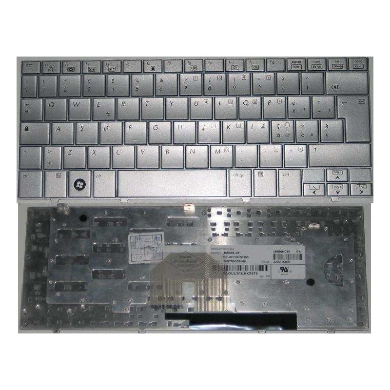 Tastiera italiana compatibile con HP Mini Note 2133 2140 Silver Tastiera italiana compatibile con HP Mini Note 2133 2140 Silver