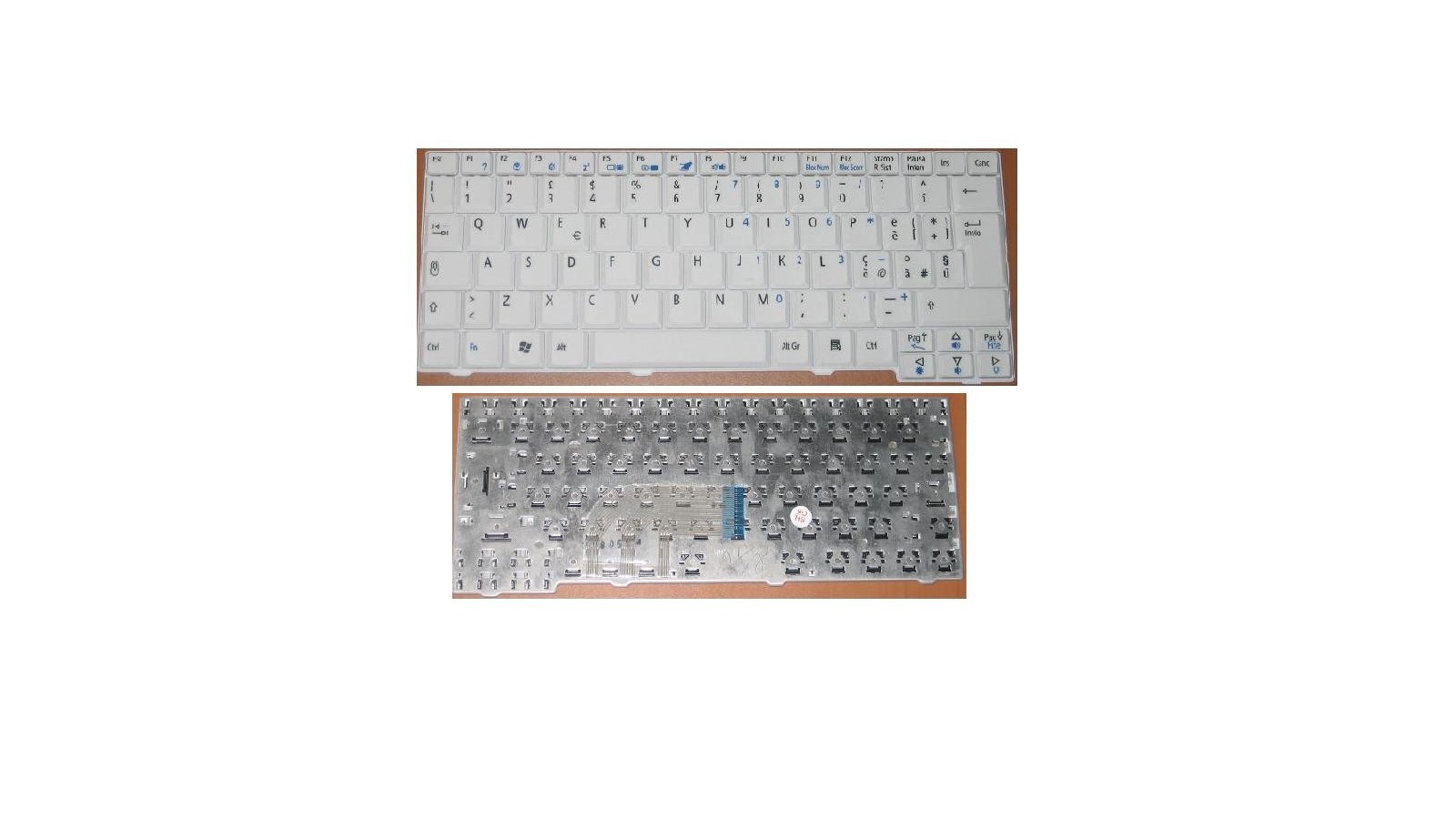 Tastiera bianca italiana compatibile con Acer Aspire serie One ZG5 D150 D250 A110 A150