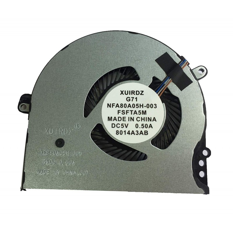 Ventola Fan compatibile HP15-CC700 CPU 927918-001 NS75000-16K11 927918-001 NS75000-16K11 DTA47G71TP003 NFB80A05H-003 FSFTB5M