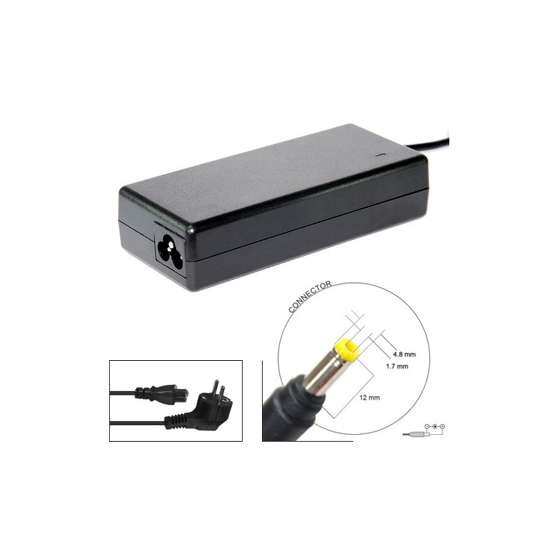 Alimentatore caricabatteria per HP Compaq 18.5 Volt - 4.9 Ampere - 4,8*1,7mm pin giallo DV4000 DV6000 DV9000 Alimentatore caricabatteria per HP Compaq 18.5 Volt - 4.9 Ampere - 4,8*1,7mm pin giallo DV4000 DV6000 DV9000