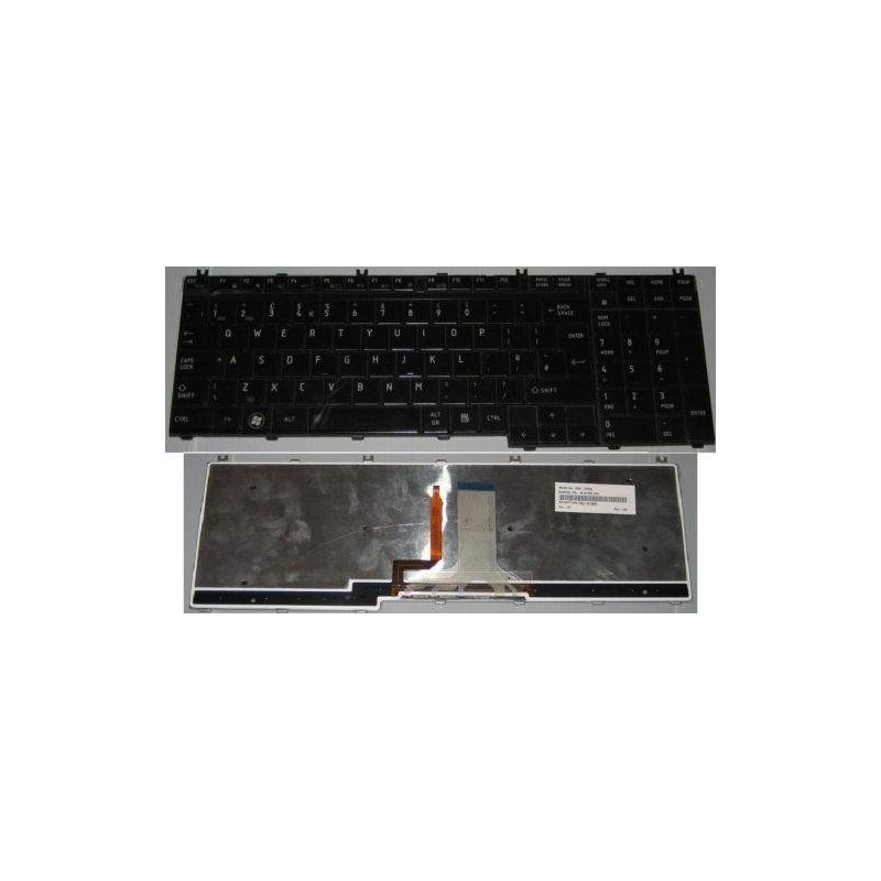 Tastiera italiana nera compatibile con Toshiba Satellite A500 / A505 / A505D / F501 / P505 Series Retroilluminata Tastiera italiana nera compatibile con Toshiba Satellite A500 / A505 / A505D / F501 / P505 Series Retroilluminata
