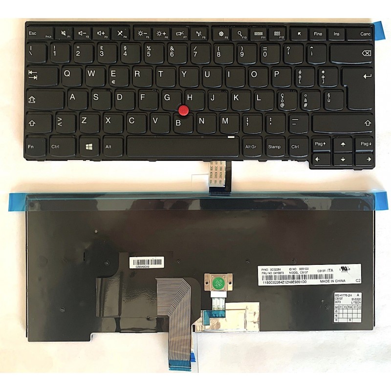 Tastiera italiana per Lenovo ThinkPad T440 T440p T440s T450s L460 con Trackpad MP-12M26I0J387W Tastiera italiana per Lenovo ThinkPad T440 T440p T440s T450s L460 con Trackpad MP-12M26I0J387W